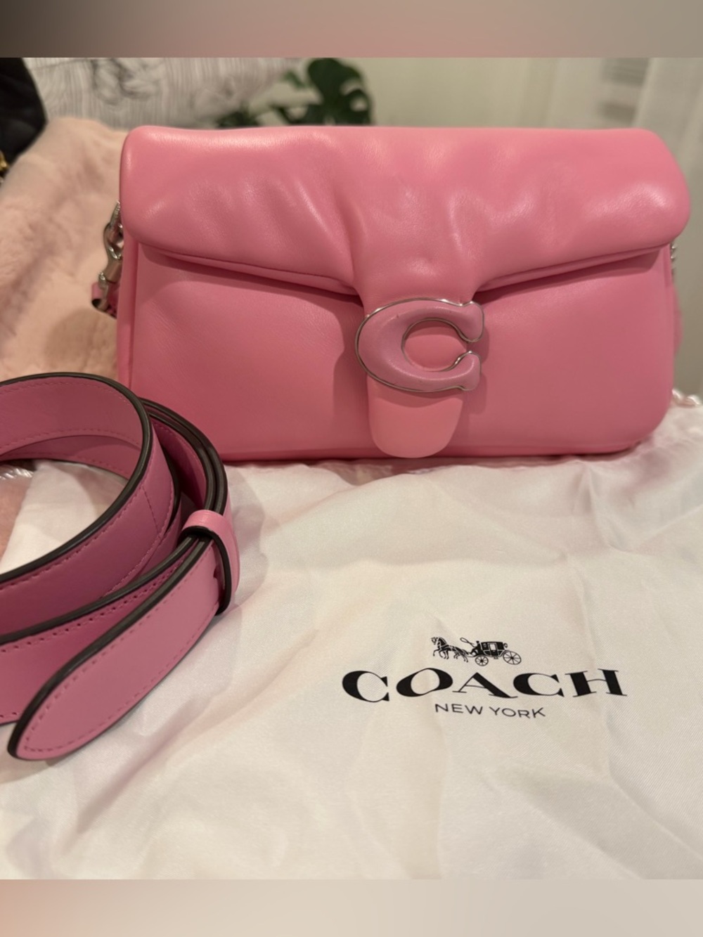Coach Pillow Tabby 20 Vivid Pink